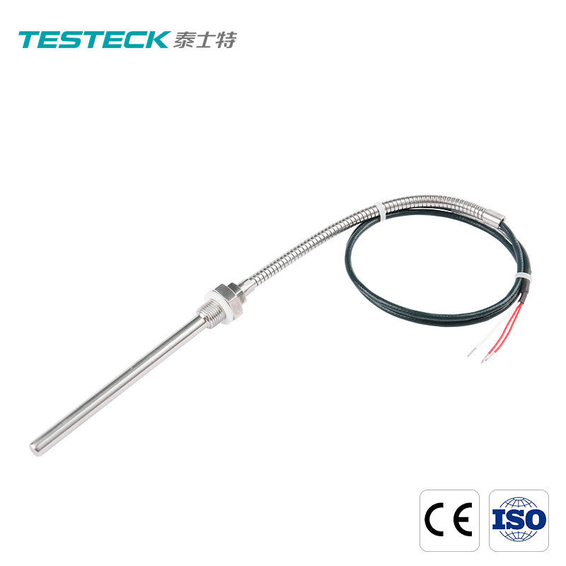 ISO PT100 IP54 Flexibl 나사산 금속 프로브 SUS321 서미스터 온도 센서